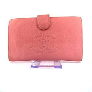 Chanel Caviar Leather CC Snap Wallet – Pink